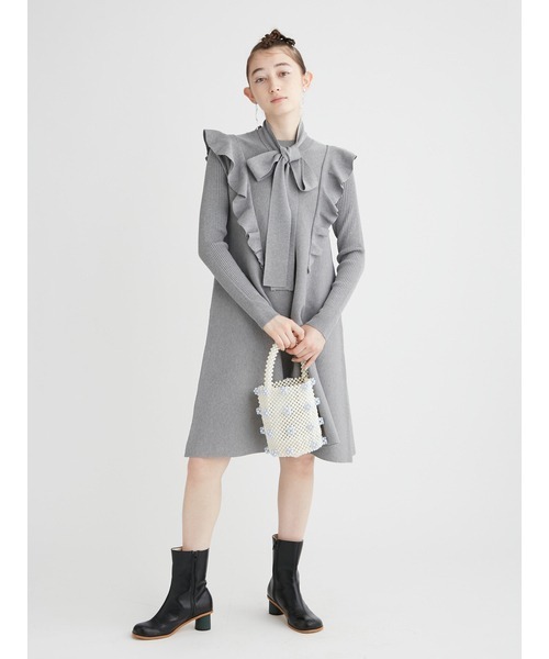 FURFUR（ファーファー） ニットワンピース ONE SIZE グレー レディース  