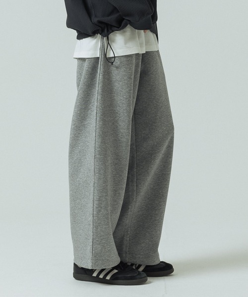 ◇andper se スウェットパンツ セットアップ　ダンボールニット SLICK（スリック） ワイドパンツ スウェットパンツ ジャージ 「SLICK
