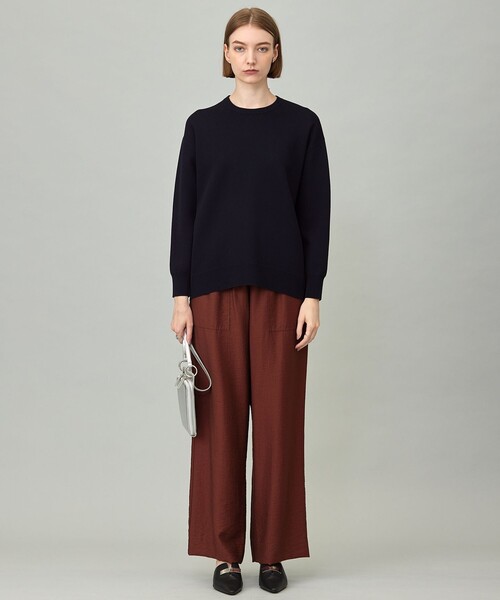 25aw 新品同 ICB シンセティック ダブルフェイス ニット プルオーバー ICB（アイシービー） ニット セーター シンセティックダブルフェイス