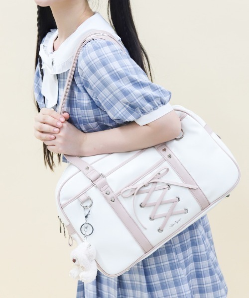 axes femme POETIQUE ボストンバッグ レースアップボストン