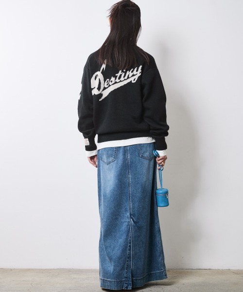 CHIC STYLE（シックスタイル） デニムスカート ソフトデニムマキシ