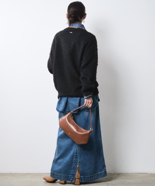 CHIC STYLE（シックスタイル） デニムスカート ソフトデニムマキシ