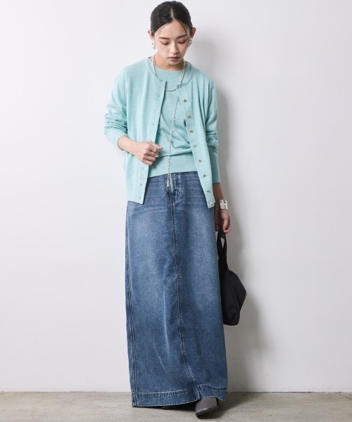 CHIC STYLE（シックスタイル） デニムスカート ソフトデニムマキシ