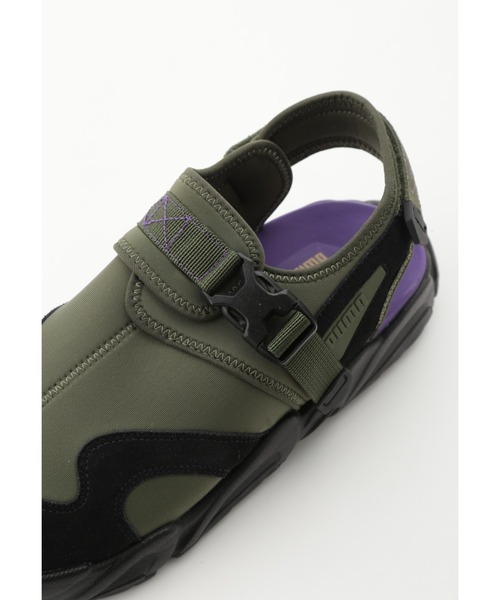 「PUMA」 フラットサンダル 24cm グリーン レディース_画像6