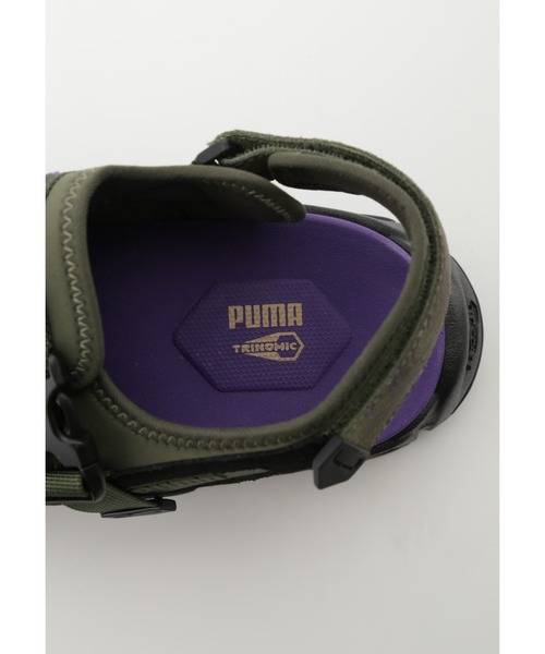 「PUMA」 フラットサンダル 24cm グリーン レディース_画像7