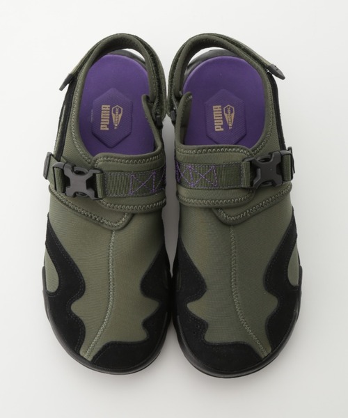 「PUMA」 フラットサンダル 24cm グリーン レディース_画像8