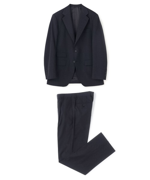 ネイビー　ダークブルー シングル スーツ 46 TOMORROWLAND（トゥモローランド） スーツ 46 ネイビー メンズ