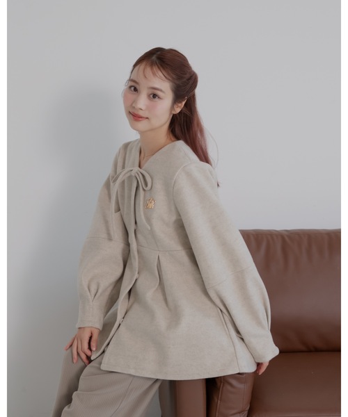 jumelle（ジュメロ） コート アウター メルトンペプラムトップ