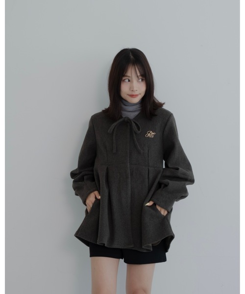 JUMELLE（ジュメロ） コート アウター メルトンペプラムトップ