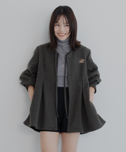 jumelle（ジュメロ） コート アウター メルトンペプラムトップ