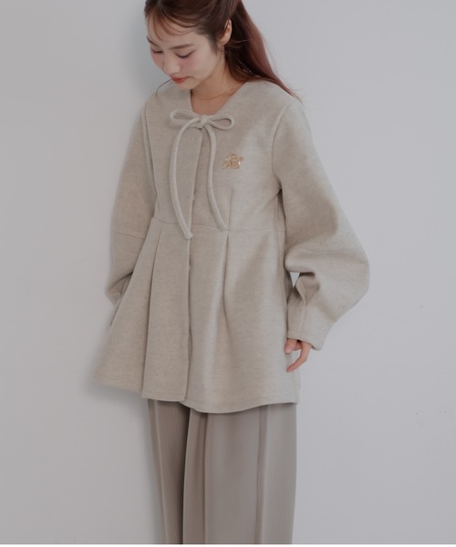 jumelle（ジュメロ） コート アウター メルトンペプラムトップ