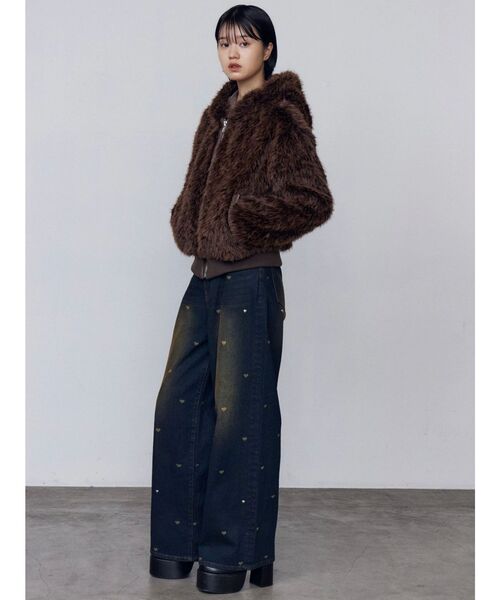 EMODA（エモダ） ブルゾン アウター フードフェイクファーブルゾン