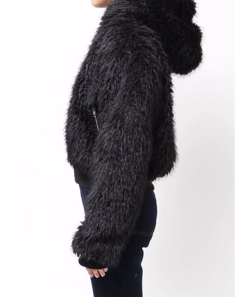 EMODA（エモダ） ブルゾン アウター フードフェイクファーブルゾン