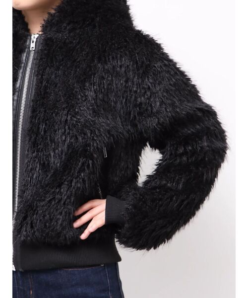 EMODA（エモダ） ブルゾン アウター フードフェイクファーブルゾン