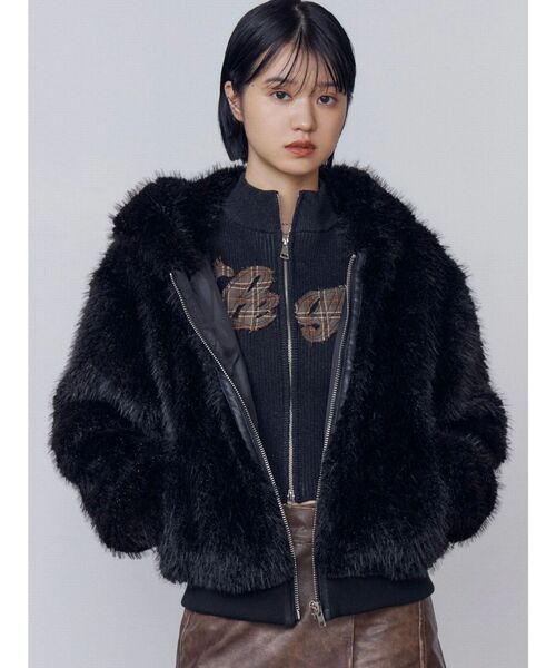 EMODA アウター ファー EMODA（エモダ） ブルゾン アウター フードフェイクファーブルゾン