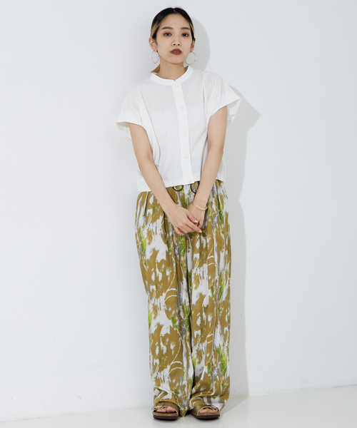 「NOMINE」 半袖ブラウス フリー ブラック レディース_画像2