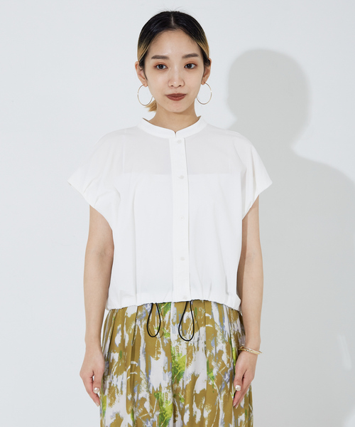 「NOMINE」 半袖ブラウス フリー ブラック レディース_画像3