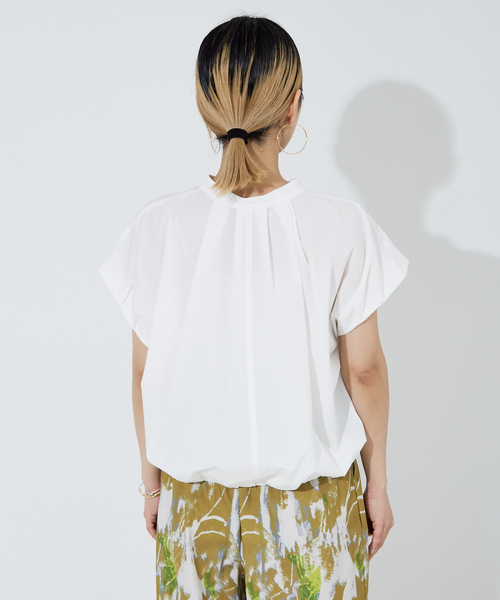 「NOMINE」 半袖ブラウス フリー ブラック レディース_画像5