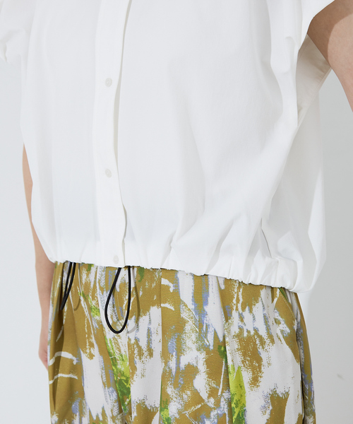 「NOMINE」 半袖ブラウス フリー ブラック レディース_画像9