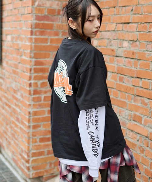 WEGO（ウィゴー） tシャツ WEGO/アクセ付きアンサンブルグラフィック