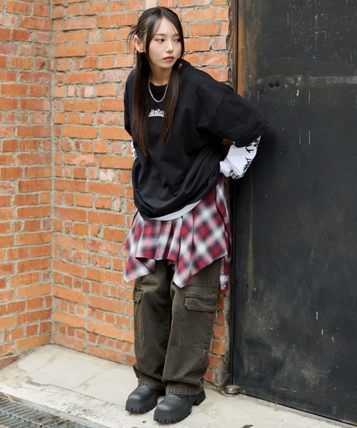 WEGO（ウィゴー） tシャツ WEGO/アクセ付きアンサンブルグラフィック