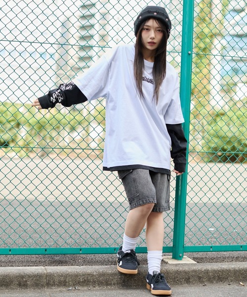 WEGO（ウィゴー） tシャツ WEGO/アクセ付きアンサンブルグラフィック