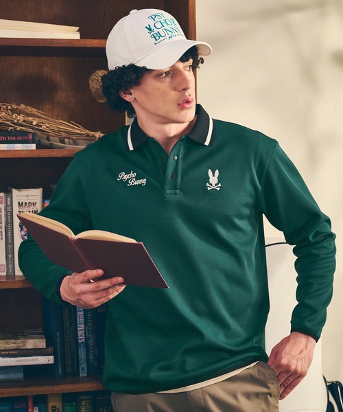 Psycho Bunny（サイコバニー） ポロシャツ 「GOLF」モダングラフィック