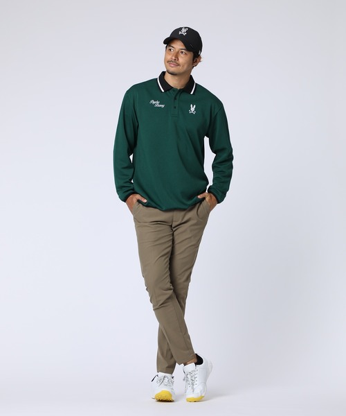 Psycho Bunny（サイコバニー） ポロシャツ 「GOLF」モダングラフィック