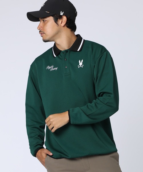 Psycho Bunny（サイコバニー） ポロシャツ 「GOLF」モダングラフィック