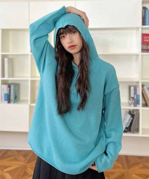 ニットパーカー FREAK'S STORE（フリークスストア） ニット セーター ポケット付き