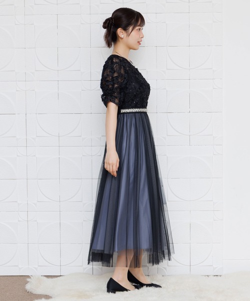 form forma（フォルムフォルマ） ドレス キラキラレース×チュール