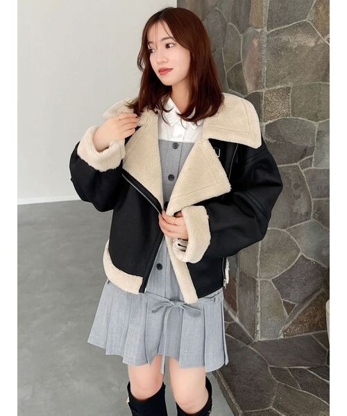 dazzlin（ダズリン） ワンピース スソプリーツジャケットミニ