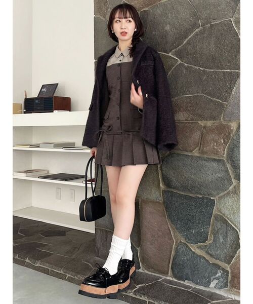 dazzlin（ダズリン） ワンピース スソプリーツジャケットミニ