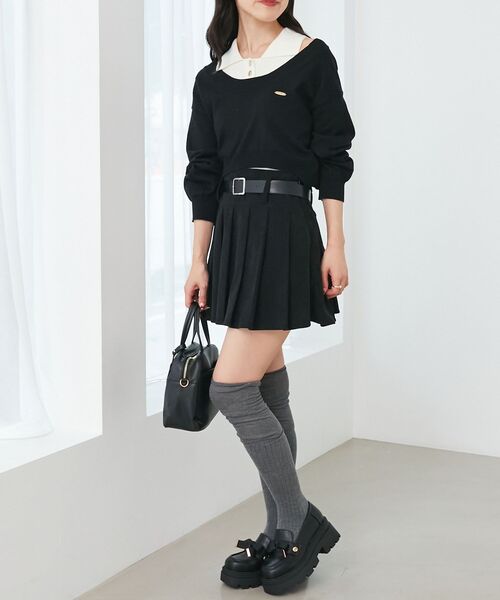 MAJESTIC LEGON（マジェスティックレゴン） ニット セーター 襟付