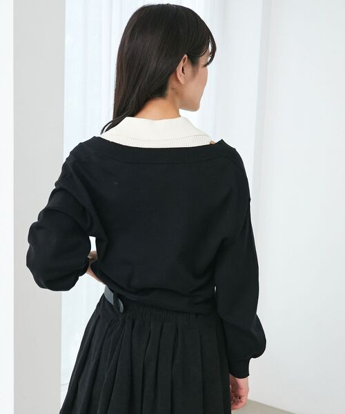 【新品未開封】LEVDANCE/レヴダンス オフショルダーニット　【ブラック 】 新品未開封】LEVDANCE/レヴダンス オフショルダーニット 【ブラック