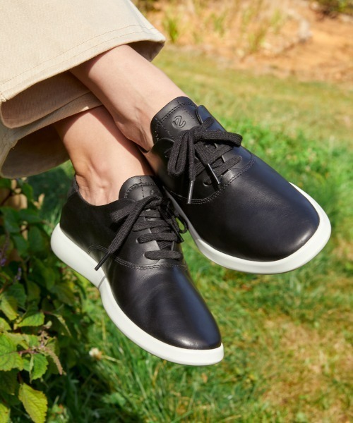 新品！ECCO エコー　ミニマリスト　本革スニーカーレースアップ　レディース37 ecco（エコー） シューズ 37 ブラック レディース : ZOZOTOWN Yahoo!店