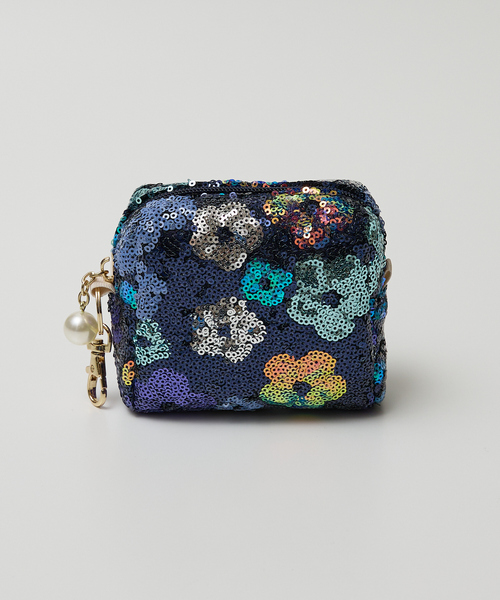 シャネル スパンコール 小物入れ ポーチ スパンコール ブラック ナイロン collex（コレックス） ポーチ 「WEB限定」スパンコールミニポーチ