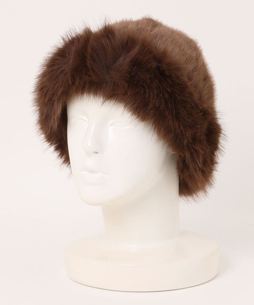 帽子 ハット もこもこ フェイクファーハット レディース : ZOZOTOWN