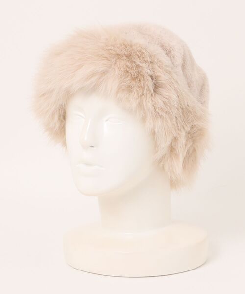 帽子 ハット もこもこ フェイクファーハット レディース : ZOZOTOWN