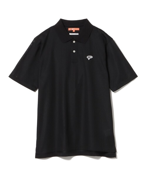 「BEAMS GOLF」 半袖ポロシャツ L ネイビー メンズの画像
