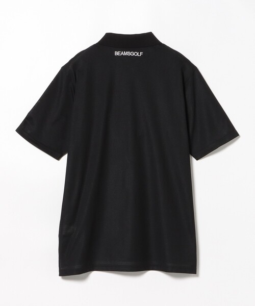 「BEAMS GOLF」 半袖ポロシャツ L ネイビー メンズの画像