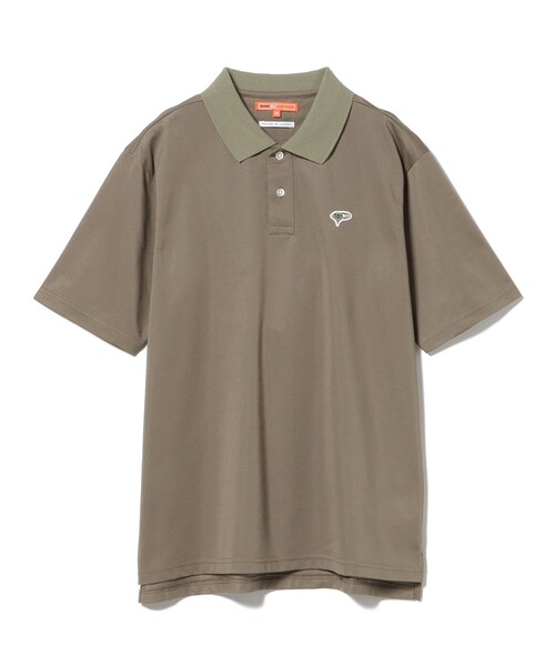 「BEAMS GOLF」 半袖ポロシャツ L ネイビー メンズの画像