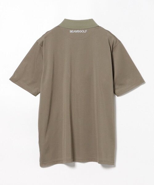 「BEAMS GOLF」 半袖ポロシャツ L ネイビー メンズの画像