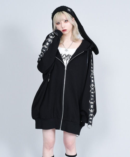 REFLEM（レフレム） ジップアップパーカー FREE パープル レディース