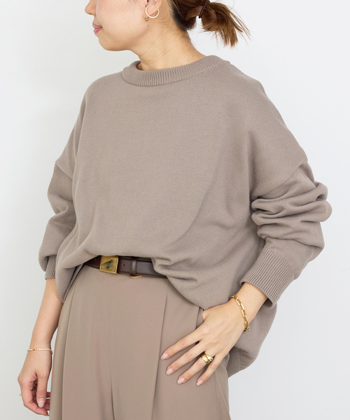 Deuxieme Classe（ドゥーズィエムクラス） 長袖ニット - ベージュ