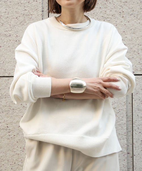 Deuxieme Classe（ドゥーズィエムクラス） 長袖ニット - ベージュ