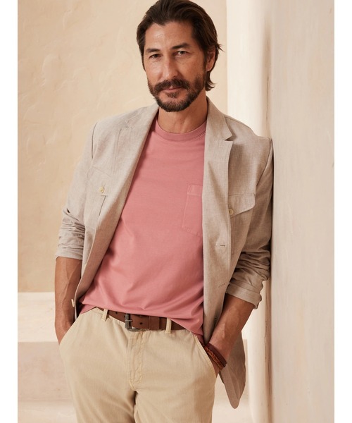 「BANANA REPUBLIC FACTORY STORE」 半袖Tシャツ X-LARGE カーキ メンズ_画像5