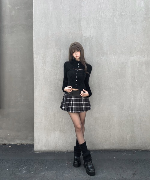 VEILA ニット セーター シャギーボレロ付きニットトップス レディース