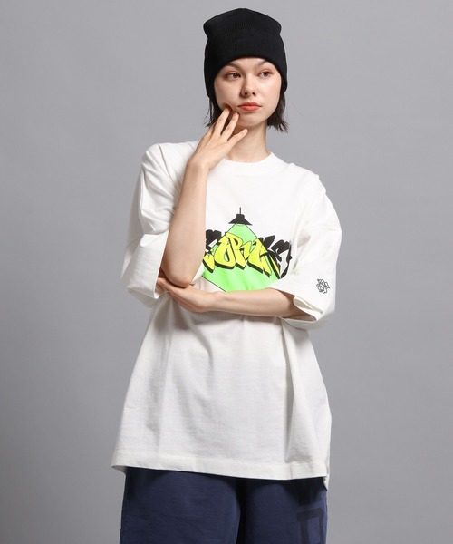 「GEORGE'S」 半袖Tシャツ MEDIUM ホワイト×イエロー メンズ_画像7