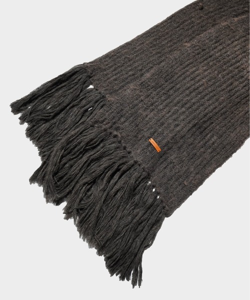 CAMPHOR WOOD 大判 マフラー MOHAIR/ALPACA FRINGE LONG MUFFLER